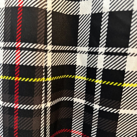 NWT Alice + Olivia Julietta Plaid Side Slit Slip Dress Satin Multicolor Sz 0 - Picture 11 of 14